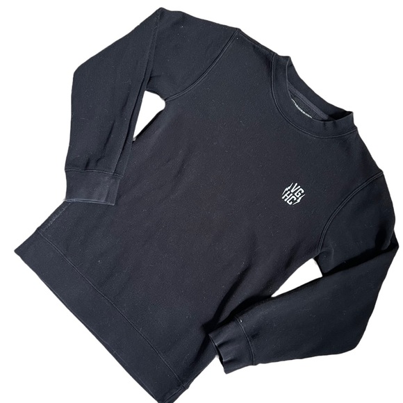 VIOLENT GENTLEMEN BLACK FULL LENGTH CREWNECK SWEATSHIRT WITH LOGO SIZE XS - Picture 2 of 6